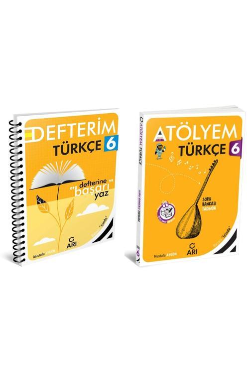 Arı Yayıncılık 2024-2025 6. Sınıf Türkçe Atölyem+Defter Set 2 Kitap !