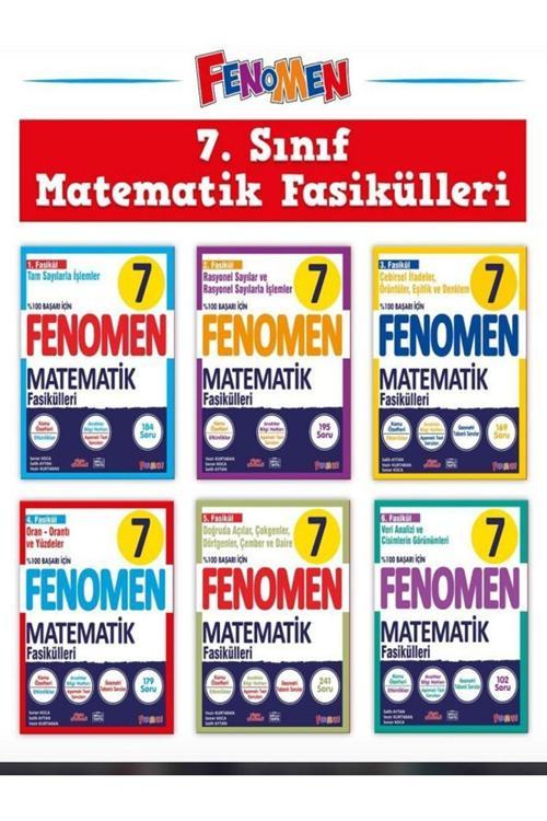 Fenomen Yayıncılık 2024 Lgs Fenomen 7 Matematik Fasikül Seti (1-2-3-4-5-6. Sayılar)