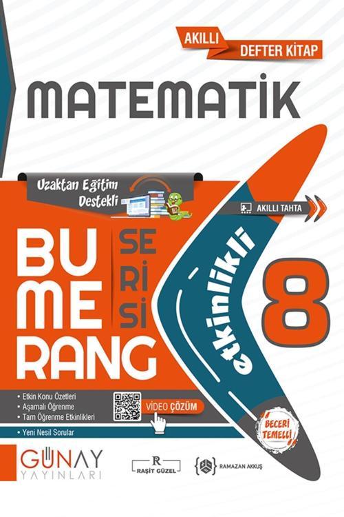 Günay Yayınları Günay Yayıncılık Bumerang 8. Sınıf Etkinlikli Matematik