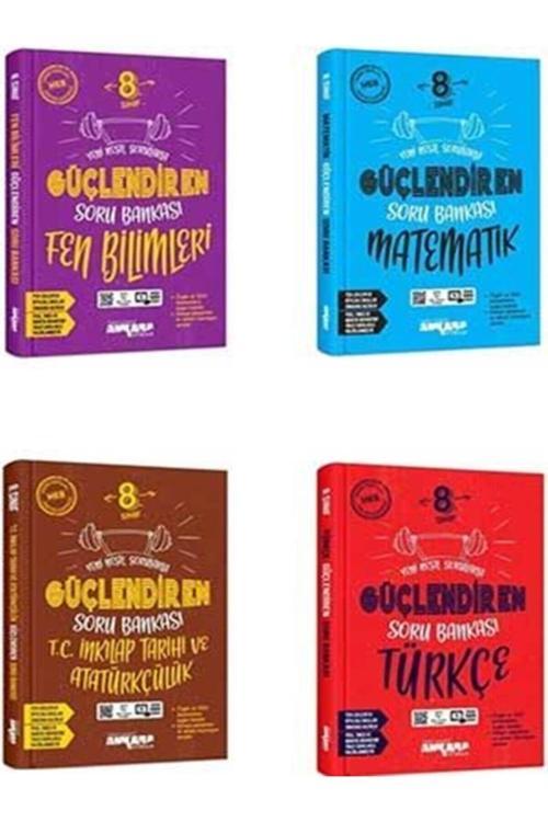 Ankara Yayıncılık 8.Sınıf Güçlendiren Türkçe-Matematik-Fen Bilimleri Ve Inkılap Tarihi Soru Bankası