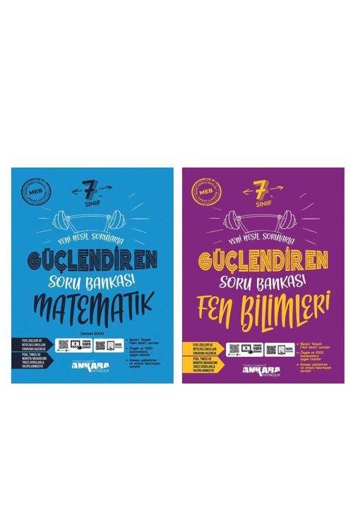 Ankara Yayıncılık 7. Sınıf Güçlendiren Matematik + Fen Bilimleri Soru Bankası Seti