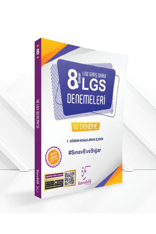 Karekök Yayınları Yeni Müf. Karekök Güncel 8.Sınıf Lgs 10 Deneme (1.Dönem Konularını İçerir)