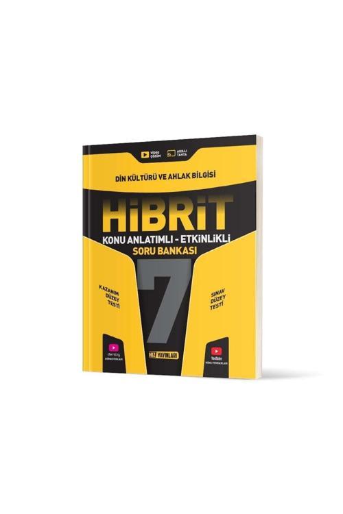 Hız Yayınları 7. Sınıf Hibrit Din Kültürü Ve Ahlak Bilgisi Soru Bankası Soru Bankası