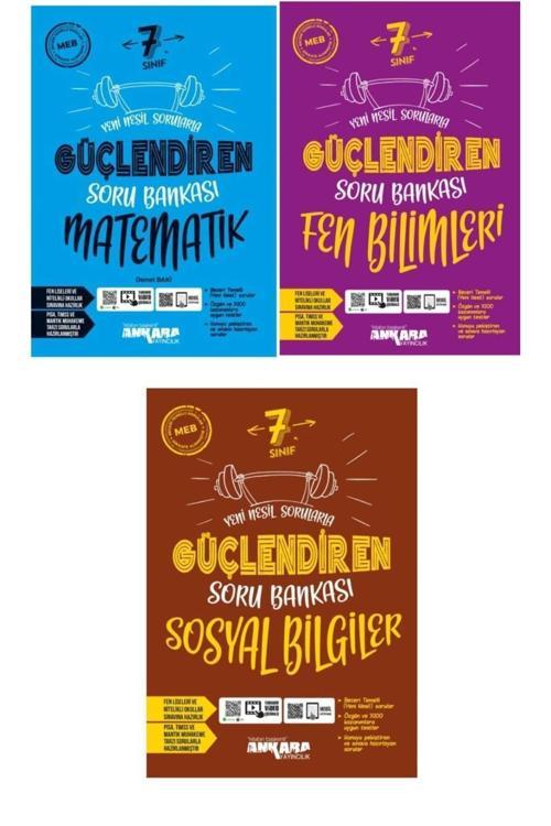 Ankara Yayıncılık Ankara 7. Sınıf Matematik Fen Bilimleri Sosyal Bilgiler Güçlendiren Soru Bankası