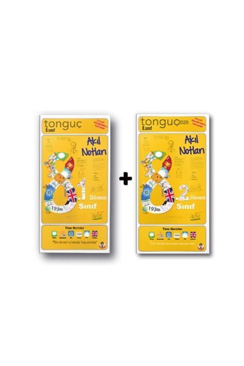 Tonguç Yayınları 8. Sınıf Akıl Notları 8.1 - 8.2 Dönem Set 2 Kitap - Cep Boy 2021