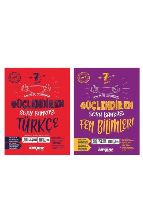 Ankara Yayıncılık 7. Sınıf Güçlendiren Türkçe + Fen Bilimleri Soru Bankası Seti