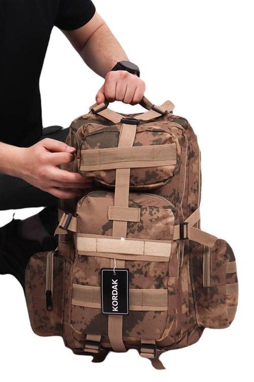 42 Lt Cırtlı Yan Cepli Tactical Sırt Çantası - Fonksiyonel Outdoor Çanta