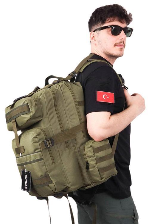42 Lt Cırtlı Yan Cepli Tactical Sırt Çantası - Fonksiyonel Outdoor Çanta