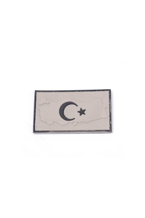 Türk Bayrağı Haritalı Bej Tactical Peç