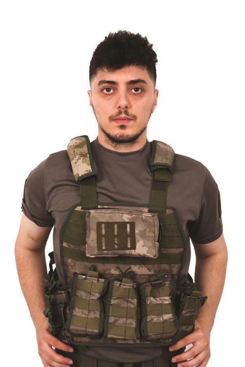 Kamuflaj Vest Airsoft Yeleği - Demonte Askeri Paintball Yelek