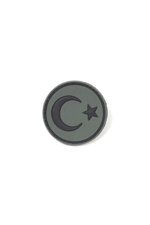 Yuvarlak Türk Bayrağı Haki Taktik Askeri Peç - Patch
