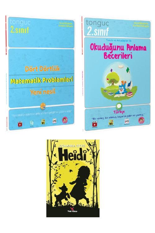 Tonguç Yayınları 2. Sınıf Türkçe Okuduğunu Anlama Becerileri Ve Dört Dörtlük Yeni Nesil Matematik Problemleri
