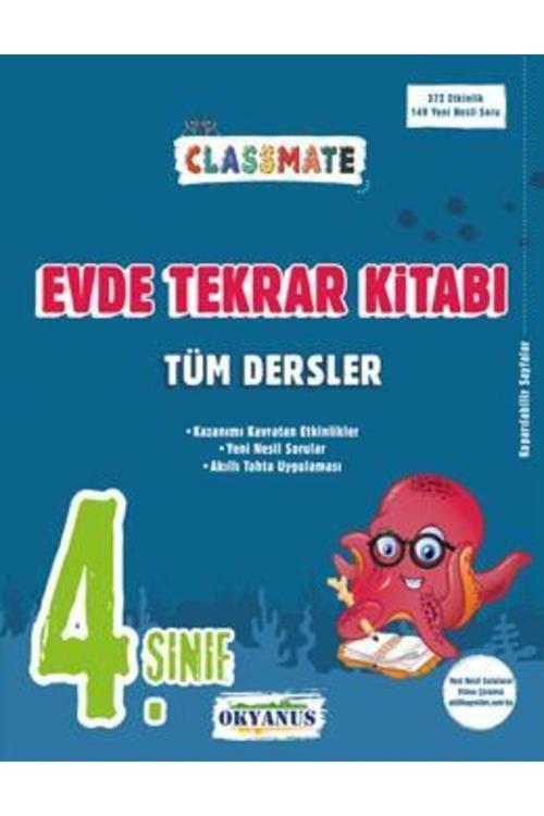 Okyanus Yayıncılık 4. Sınıf Classmate Tüm Dersler Evde Tekrar Kitabı - Okyanus