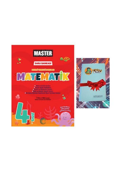 Okyanus Yayınları 4. Sınıf Master Matematik Soru Bankası ( Not Defteri Hediye) Tospk456