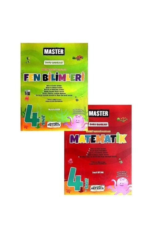 Okyanus Yayınları 4. Sınıf Matematik, Fen Master Soru Bankası Seti