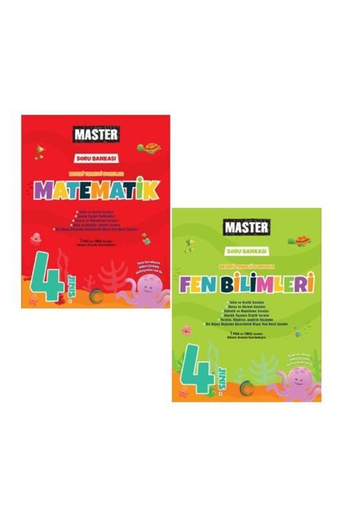 Okyanus Yayınları 4. Sınıf Master Matematik - Fen Bilimleri Soru Bankası Set Okyanus 2024