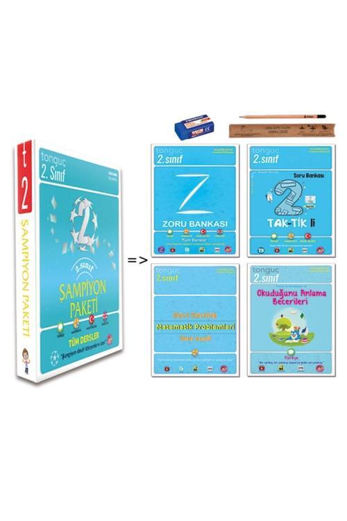 Tonguç Akademi 2. Sınıf Şampiyon Paketi Tüm Dersler Set - 4 Kitap