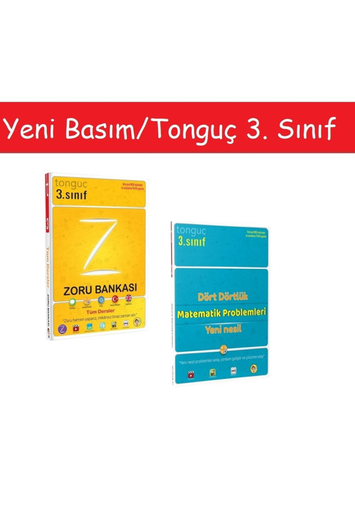 Tonguç Yayınları 3. Sınıf Tüm Dersler Zoru Bankası & 3. Sınıf Dört Dörtlük Matematik