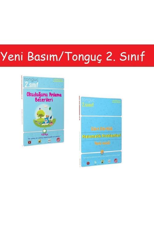 Tonguç Yayınları 2. Sınıf Türkçe Okuduğunu Anlama Becerileri & 2. Sınıf Dört Dörtlük Yeni Nesil Matematik Prob