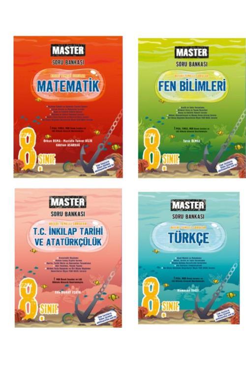 Okyanus Yayıncılık 8. Sınıf Master Matematik Fen İnkılap Türkçe Soru Bankası
