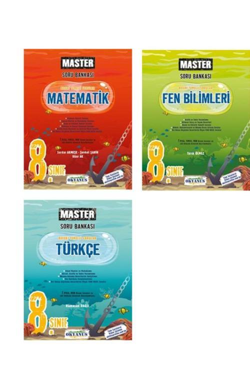 Okyanus Yayıncılık 8. Sınıf Matematik Fen Türkçe Master Soru Bankası