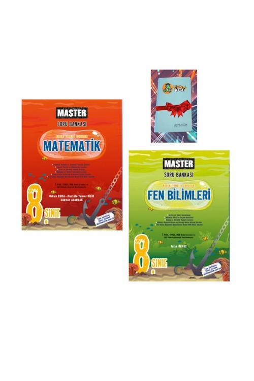 Okyanus Yayınları 8. Sınıf Master Matematik + Fen Bilimleri Soru Bankası ( Not Defteri Hediye) 1-