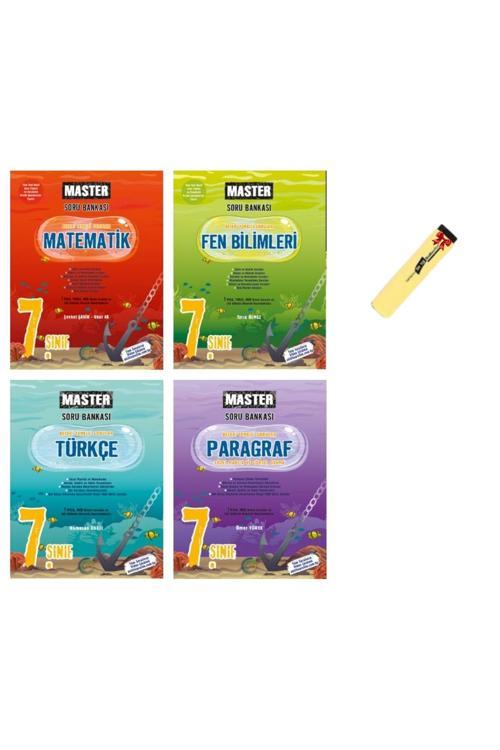 Okyanus Yayınları 7. Sınıf Master Matematik Fen Türkçe Ve Paragraf 4Lü Soru Bankası Seti
