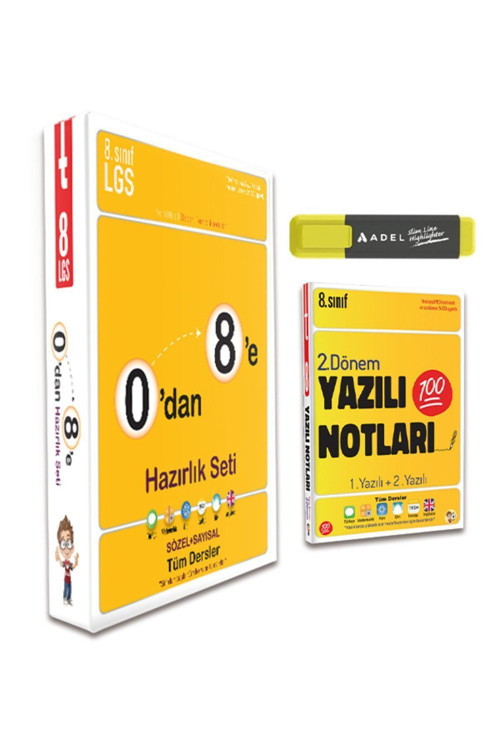 Tonguç Akademi 8. Sınıf Lgs 0 Dan 8 E Konu Anlatımlı Soru Bankası 2. Dönem Yazılı Notları Set 3 Kitap