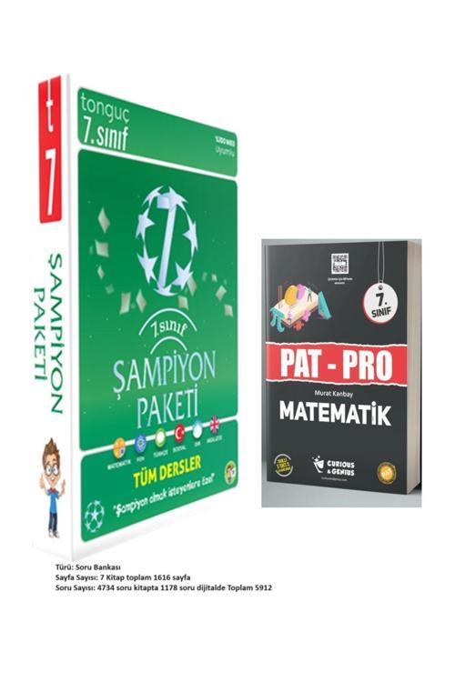 Tonguç Akademi 7. Sınıf Şampiyon Paketi Ve Pat-Pro Matematik Soru Bankası Seti