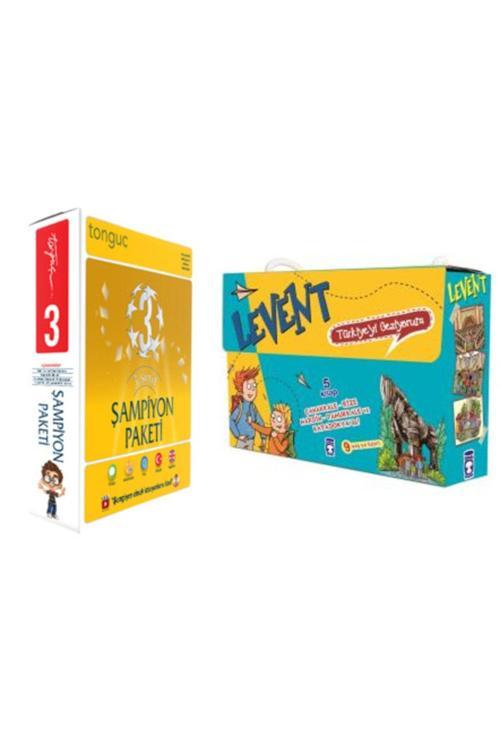 Tonguç Yayınları 3. Sınıf Şampiyon Paketi Ve Levent Türkiyeyi Geziyorum 1 Okuma (5 Kitap) Set