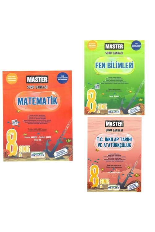 Okyanus Yayınları 8.Sınıf Okyanus Master Matematik + Fen Bilimleri + T.C. Inkılap Tarihi Ve Atatürkçülük Soru Bankası