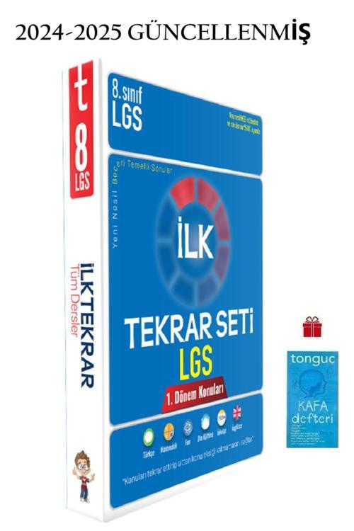 Tonguç Akademi Lgs Ilk Tekrar Seti Ve 1. Dönem Tekrarı Tüm Dersler Soru Bankası Kafa Defteri Hediye''