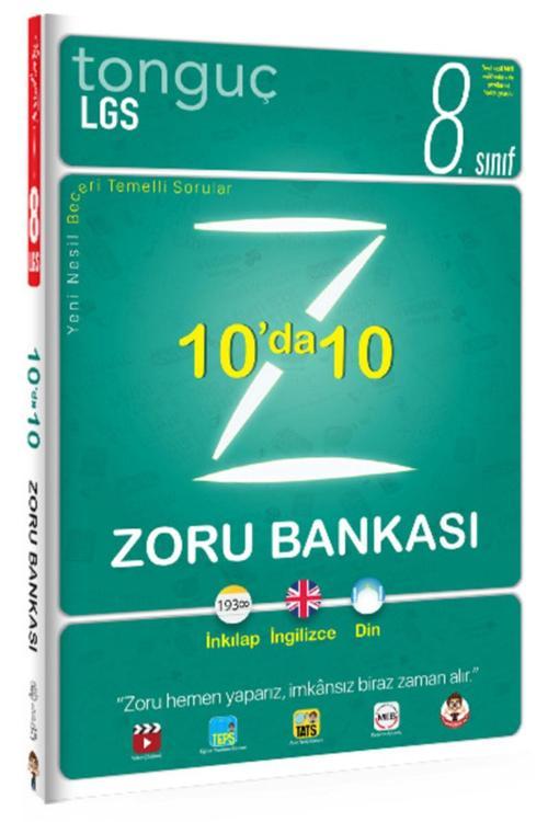 Tonguç Akademi 8. Sınıf Lgs 10 Da 10 Zoru Soru Bankası İnkılap-Din-İngilizce 