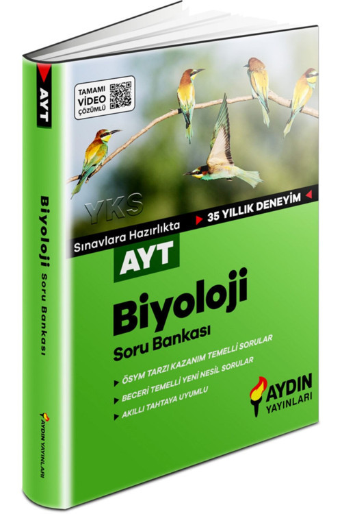 Aydın Yayınları *Güncel Baskı* Ayt Biyoloji Soru Bankası