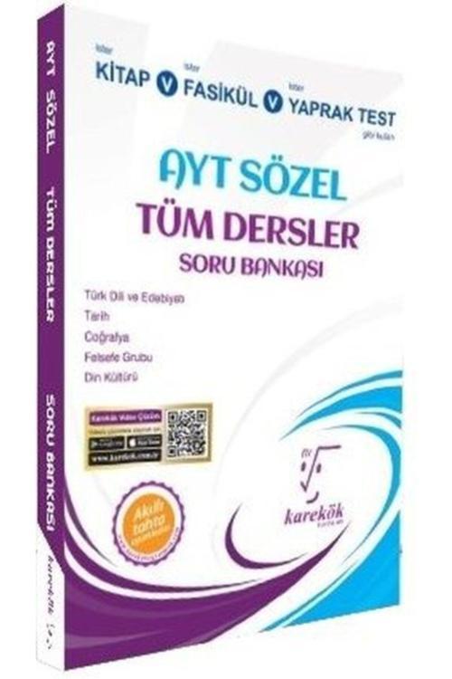 Karekök Yayıncılık Karekök Ayt Eşit Ağırlık Tüm Dersler Soru Bankası Akıllı Tahta Uyumludur (Yeni)