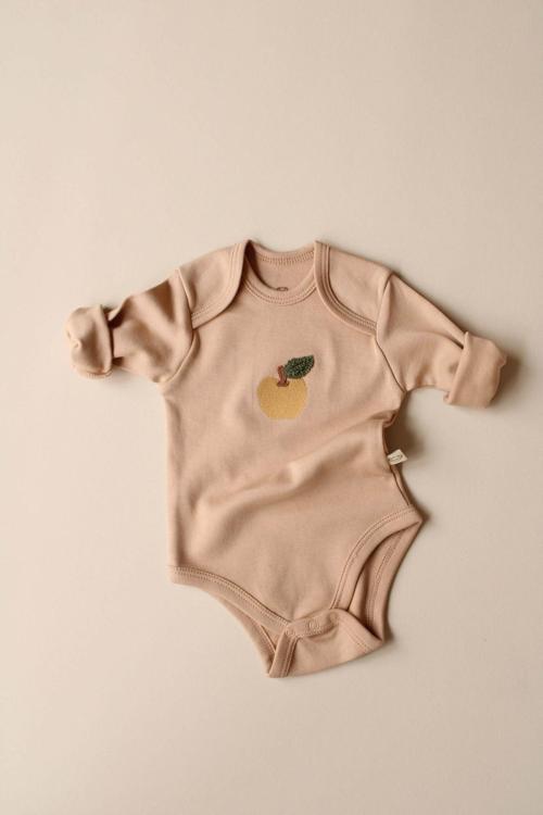 Ohlalakoala Elma Nakışlı Uzun Kollu Body 3-6 Ay