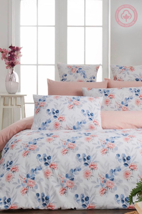 Rose Çift Kişilik Cift Taraflı Nevresim Takımı(Çarşaflı)Yenibaharçift889488