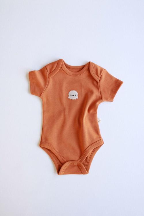 Ohlalakoala Ahtapot Nakışlı Kısa Kollu Body 6-9 Ay
