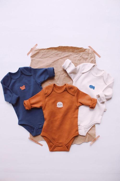 Ohlalakoala 3Lü Nakışlı Çıt Çıtlı Uzun Kollu Body Zıbın Set Model 4 18-24 Ay