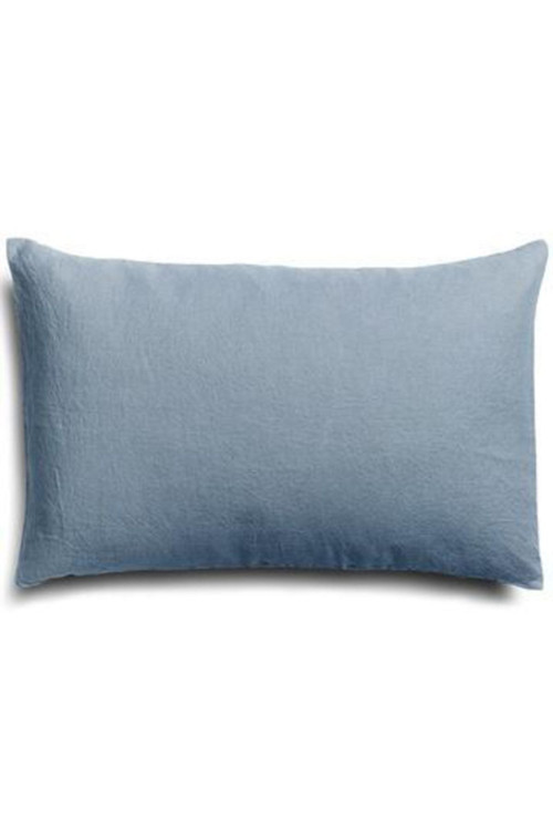 Naturel 2' Li Yastık Kılıfı 100% Organik Pamuk -Shine Blue