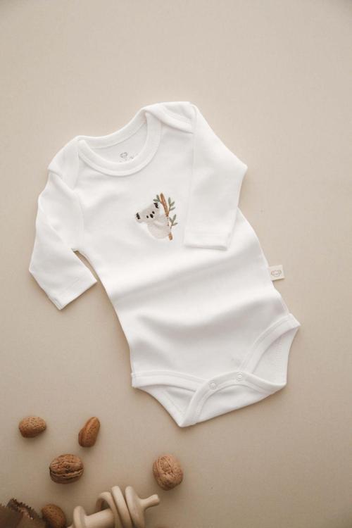 Ohlalakoala Koala Nakışlı Uzun Kollu Body 6-9 Ay