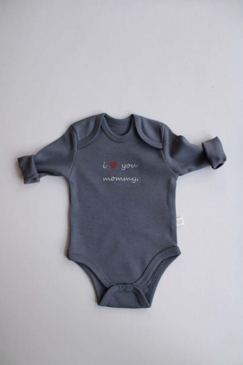 Ohlalakoala Mom Nakışlı Uzun Kollu Body 12-18 Ay
