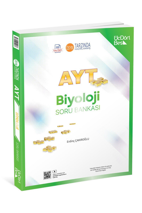 Üç Dört Beş Yayıncılık Ayt Biyoloji Konu Özetli Soru Bankası