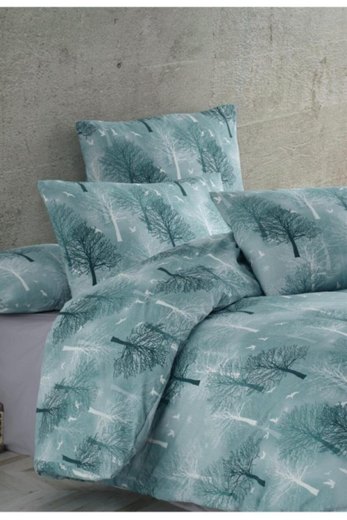 Cotton Life Tek Kişilik Çarşaf 1 Adet Yastık Kılıfı 100X200 Yeşil