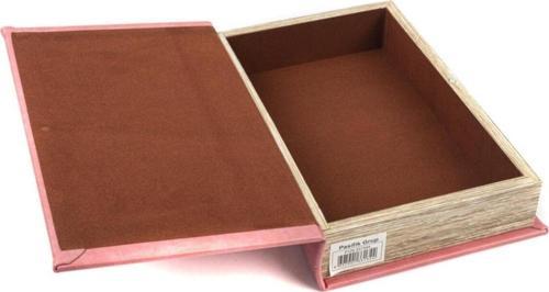 Pembe Gold Yazılı Kitap Kutu 26x17x5cm