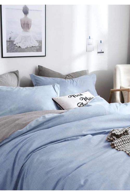 Çift Kişilik Çift Taraflı Nevresim Takımıyeniblue02131453693