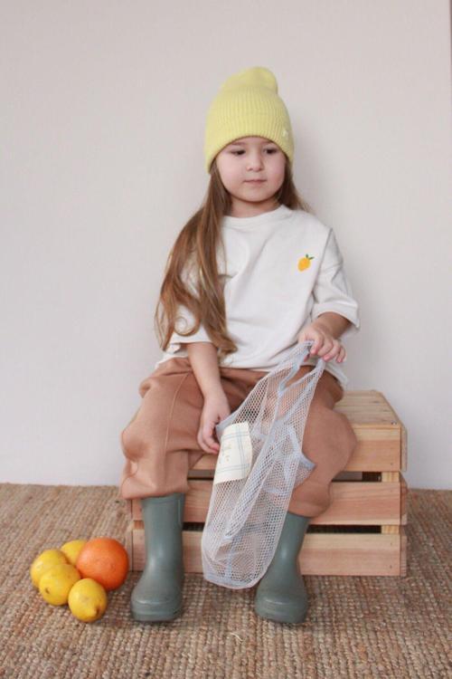Ohlalakoala Limon Nakışlı Oversize T-Shirt 6-12 Ay