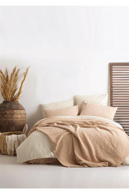 Seeland Vintage Yatak Örtüsü Seti- Black Yastık Kılıfı ( 2 Adet )