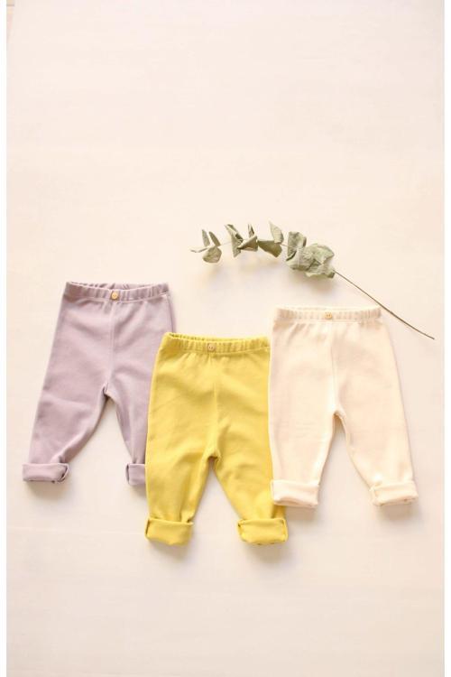 Ohlalakoala 3Lü Penye Bebek Tayt Model 5 0-3 Ay