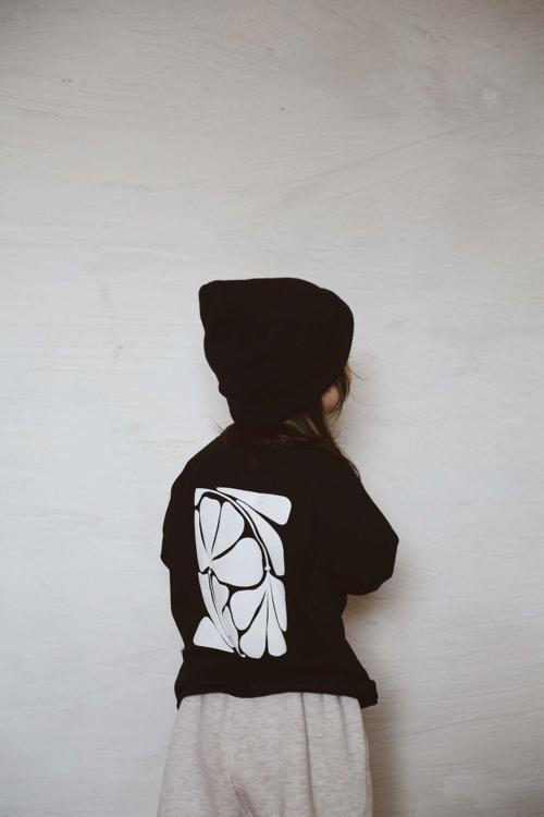 Ohlalakoala Siyah Sırt Baskılı Uzun Kollu T-Shirt 5-6 Yaş